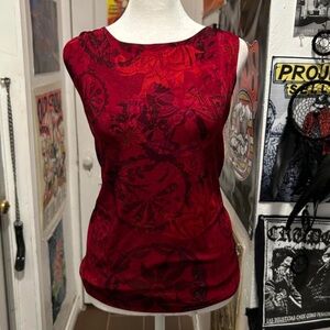 Chico's Red Fitted Tank Top